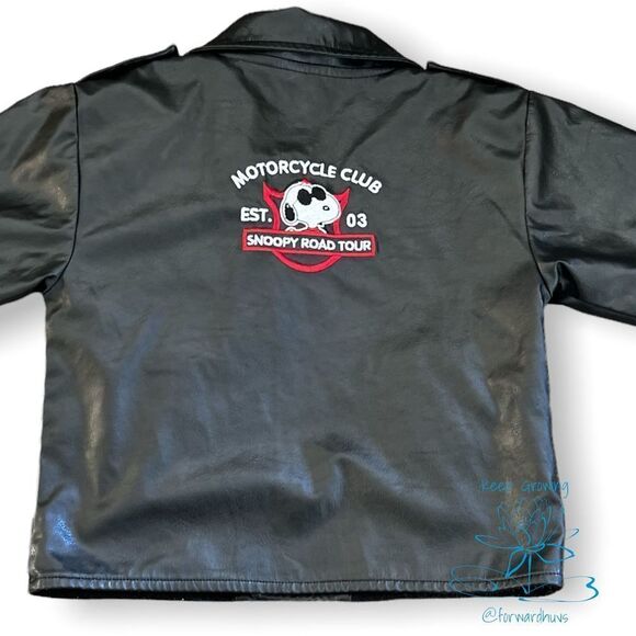 Peanuts Snoopy Motorcycle Style Jacket 4T - Picture 8 of 12